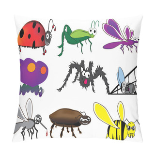 Personality  Bugs And Beetles Pillow Covers