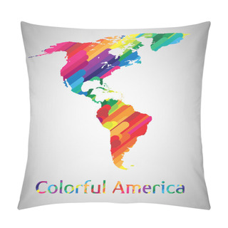 Personality  Colorful America Pillow Covers