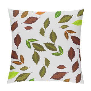 Personality  Illustration Of A Seamless Background Of Leaves, The Botanical Ornament Maple For Interior Design  Pillow Covers