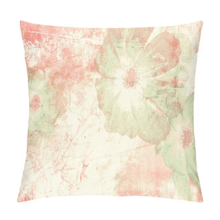 Personality  Flower Background In Pastel Vintage Watercolor Style Pillow Covers