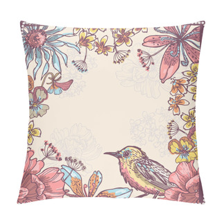 Personality  Hand Drawn Botanical Theme Vignette Pillow Covers