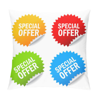 Personality  Vector Special Offer Labels Pillow Covers