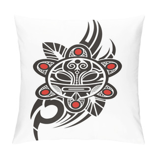 Personality  Taino Sun Tribal Vector Illustration Pillow Covers