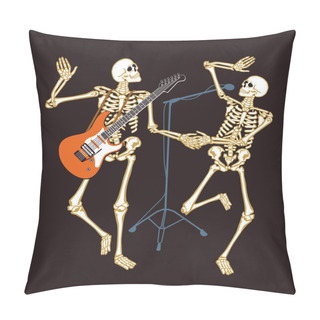 Personality  Skeleton Concert Pillow Covers