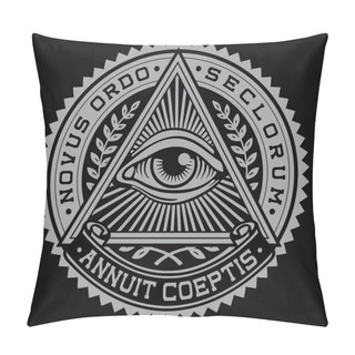Personality  All Seeing Eye Vector Pillow Covers