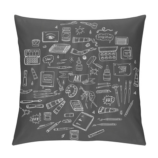 Personality  Art Tools Set Pillow Covers