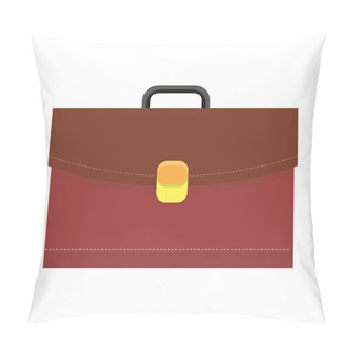 Personality  Leather Briefcase Vector Illustration Logo Icon Pillow Covers