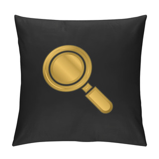 Personality  Active Gold Plated Metalic Icon Or Logo Vector Pillow Covers