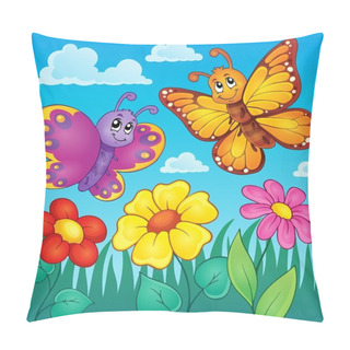 Personality  Happy Butterflies Theme Image 7 Pillow Covers