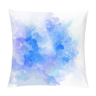 Personality  Abstract Watercolor Painting Background. Pillow Covers