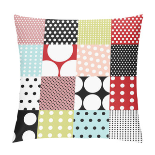 Personality  Seamless Patterns, Polka Dot Set Pillow Covers