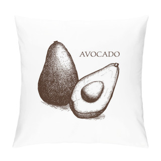 Personality  Ink Hand Avocado Pillow Covers