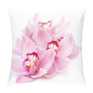 Personality  Pink Orchid Flowers Isolated Pillow Covers