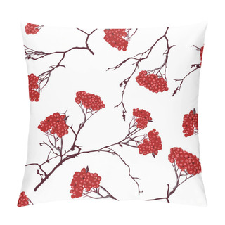 Personality  Ashberry On The White Snow Seamless Pattern Pillow Covers