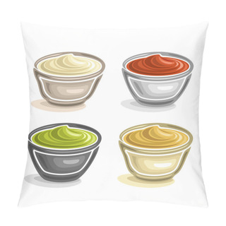 Personality  Vector Abstract Logo Ceramic Dip Bowl Pillow Covers