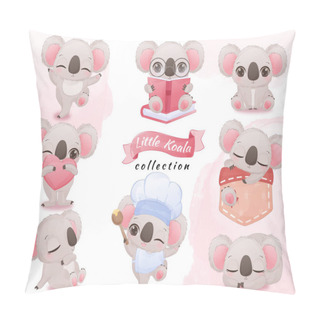Personality  Adorable Little Koala Illustration Pillow Covers