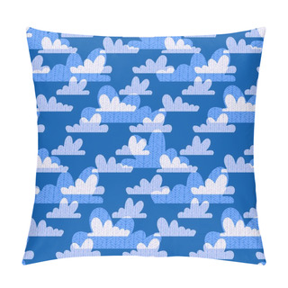 Personality  Cartoon Gradient Seamless Kawaii Clouds Pattern For Wrapping Paper And Fabrics And Linens And Packaging And Kids Clothes Print. High Quality Illustration Pillow Covers