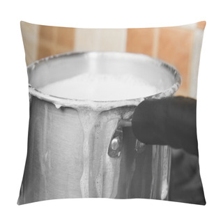 Personality  Milk Boiling Over A Pan Pillow Covers