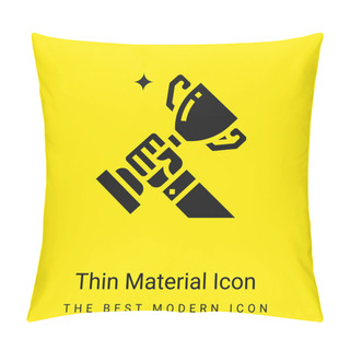 Personality  Award Minimal Bright Yellow Material Icon Pillow Covers