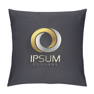 Personality  Silver And Gold Letter O Pillow Covers