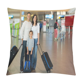 Personality  Family With Suitcases Pillow Covers