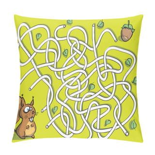 Personality  Squirrel Maze Game Pillow Covers