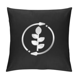 Personality  Agronomy Silver Plated Metallic Icon Pillow Covers