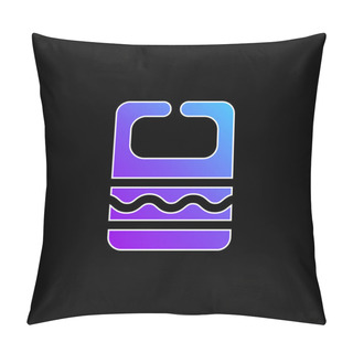 Personality  Bib Blue Gradient Vector Icon Pillow Covers