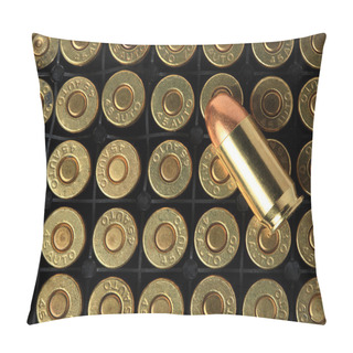Personality  Cartridges Of .45 ACP Pistols Ammo. Pillow Covers