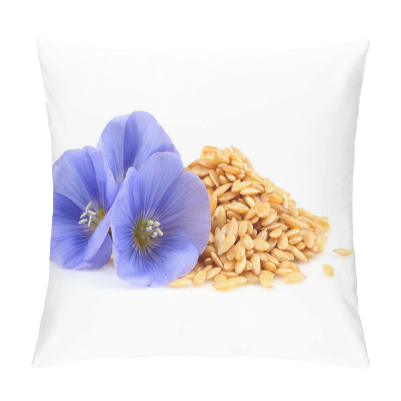 Personality  Flax flowers with seeds pillow covers
