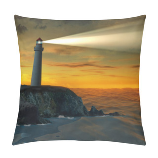 Personality  Lighthouse At Sunset Pillow Covers