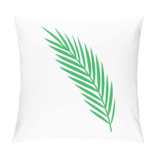 Personality  Palm Branch Illustration On White Background Pillow Covers