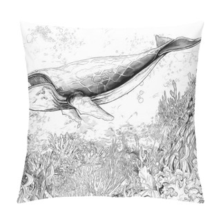 Personality  Coral Reef - Illustration For The Children Pillow Covers