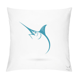 Personality  Marlin Fish Label Pillow Covers
