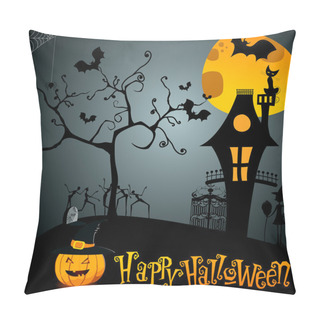 Personality  Cute Halloween Illustration Pillow Covers
