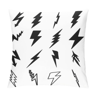 Personality  Thunder Bolt Icons Pillow Covers