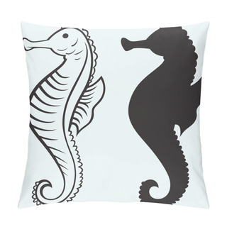 Personality  Seahorse Pillow Covers