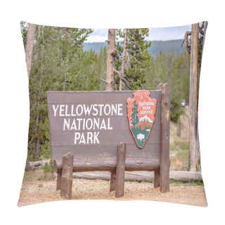 Personality  Yellowstone National Park Nature Scenes In Wyoming USA Pillow Covers
