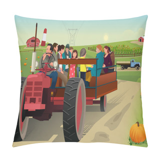 Personality  People On A Hayride Pillow Covers