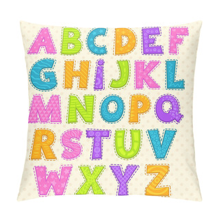 Personality  Cute Funny Childish Alphabet Pillow Covers