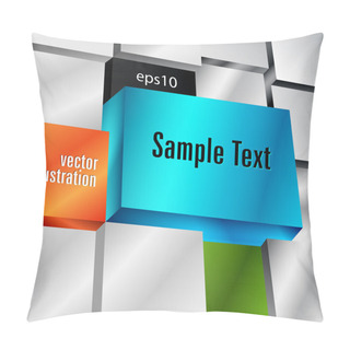 Personality  Vector Background With Cubes. Pillow Covers