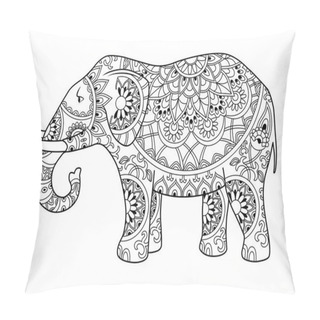 Personality  Decorative Outline Elephant Pillow Covers