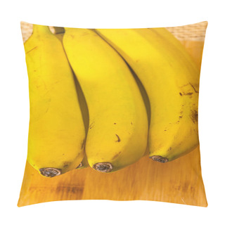 Personality  Bananas With Vintage Background Of Mexican Yute Pillow Covers