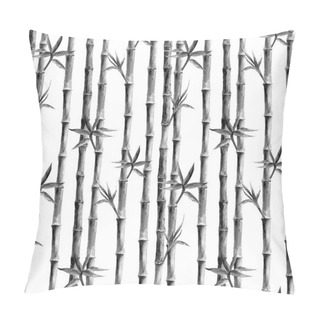 Personality  Black And White Bamboo Seamless Pattern Pillow Covers