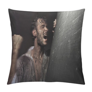 Personality  Exhausted Man Pillow Covers