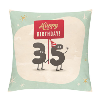 Personality  Funny 35th Birthday Card Pillow Covers