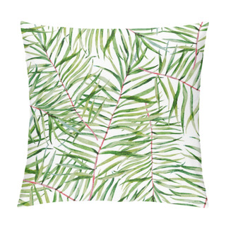 Personality  Watercolor Tropical Leafs Pattern Pillow Covers