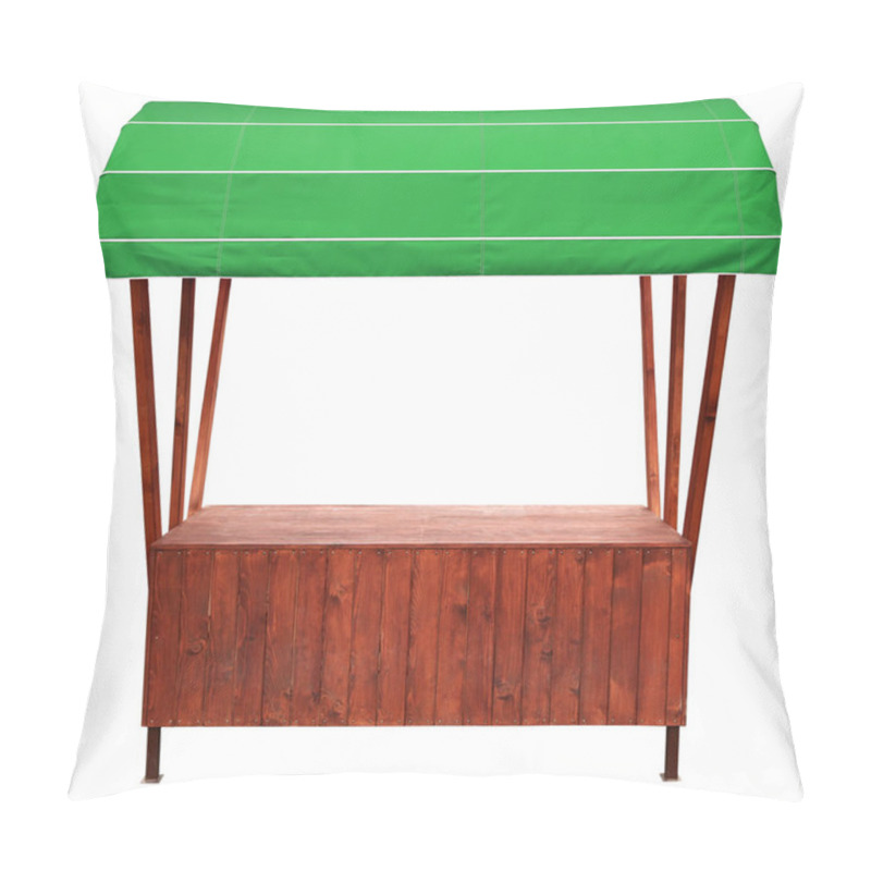 Personality  Wooden Market Stall With Green Tent Pillow Covers