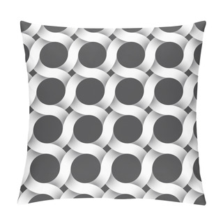 Personality  Seamless Pattern Of Intertwined Wavy Strips Pillow Covers