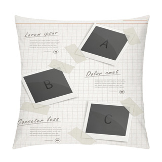 Personality  Retro Infographic Template Design Pillow Covers